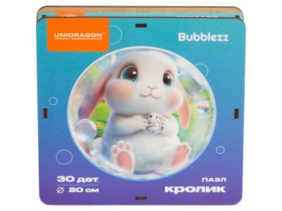 Пазл деревянный Unidragon Bubblezz Кролик 30 деталей 1-00434172_2