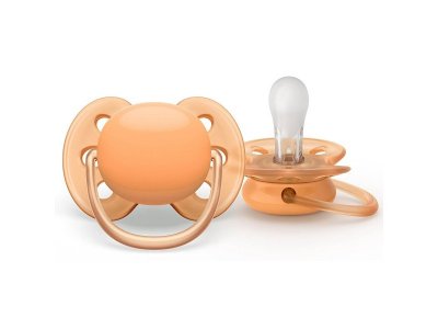 Пустышка Philips Avent ultra soft силиконовая с футляром, 0-6 мес, 2 шт. 1-00433307_3