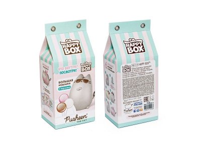 Карамель с игрушкой Happy Box Pusheen в коробочке 30 г 1-00434231_4