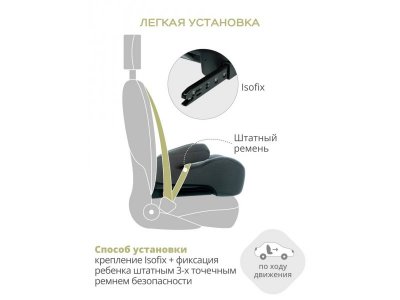 Автомобильное сиденье-бустер Best Baby Aston Isofix 22-36 кг, 6-12 лет, группа 3 1-00434322_8