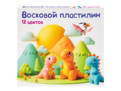 Пластилин восковой Genio Kids Art 12 цветов 1-00434333_1