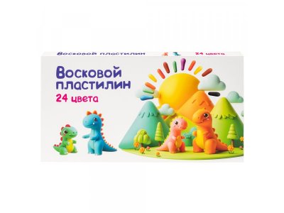 Пластилин восковой Genio Kids Art 24 цвета 1-00434334_1