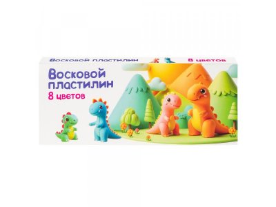 Пластилин восковой Genio Kids Art 8 цветов 1-00434335_1