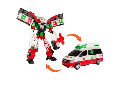 Трансформер Hello Carbot Карбот. Dandy Ambulance, свет/звук 25 см, S1 1-00434648_14