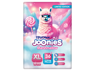 Подгузники-трусики Joonies Marshmallow, XL (12-17 кг), 36 шт. 1-00434768_1