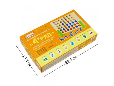 Игра настольная Alatoys 4 в ряд, 42 фишки 1-00436785_8