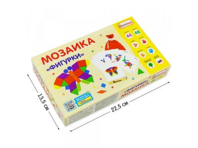 Мозаика Alatoys Фигурки 44 детали, 24 карточки, тканевый мешочек 1-00436788_7