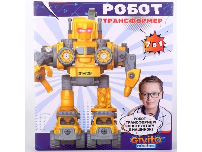 Робот-трансформер интерактивный Givito 7в1 Серия: Robotics Строитель 1-00436916_2