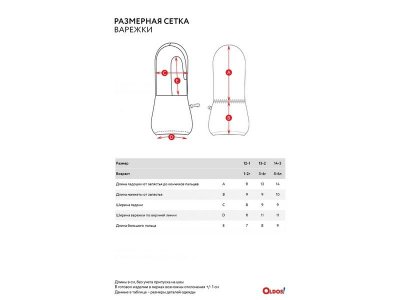 Варежки Oldos Active Мик 1-00438022_4