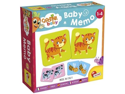 Игра развивающая Lisciani Карточки Мемори Животные, серия Carotina Baby 1-00438421_1