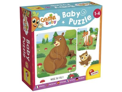 Игра развивающая Lisciani 6 Пазлов Животные в лесу, серия Carotina Baby 1-00438422_1