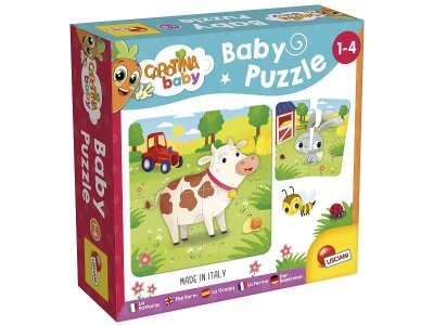 Игра развивающая Lisciani 6 Пазлов Животные на ферме, серия Carotina Baby 1-00438423_1