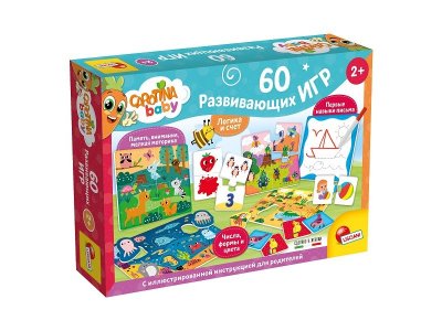 Набор игровой Lisciani 60 развивающих игр, серия Carotina Baby 1-00438424_2