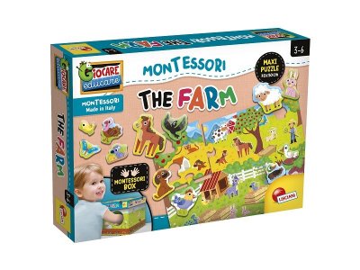 Игра обучающая Lisciani Большая Ферма, серия Giocare Educare Montessori 1-00438429_1