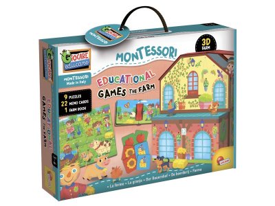 Набор игровой Lisciani На Ферме - обучающие игры для малышей, серия Giocare Educare Montessori 1-00438430_1