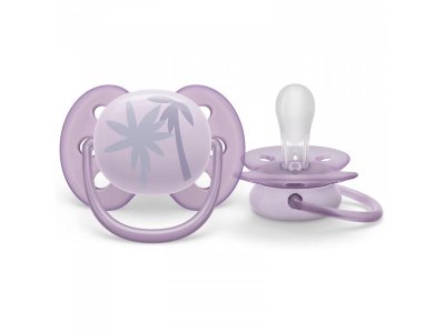 Пустышка Philips Avent ultra soft силиконовая с футляром, 0-6 мес., 2 шт. 1-00438447_3