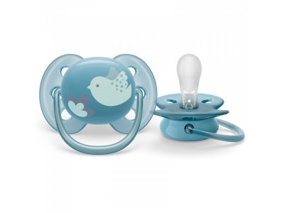 Пустышка Philips Avent ultra soft силиконовая с футляром, 6-18 мес. 1-00438450_1