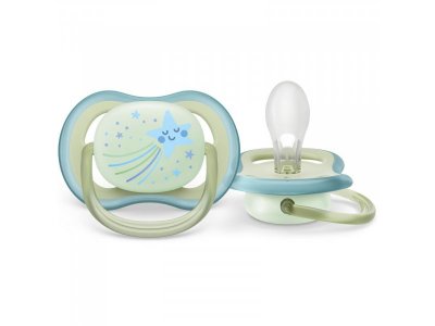 Пустышка Philips Avent ultra air night силиконовая светящаяся с футляром, 0-6 мес., 2 шт. 1-00438454_3