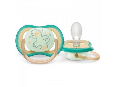 Пустышка Philips Avent ultra air night силиконовая светящаяся с футляром, 0-6 мес. 1-00438455_1