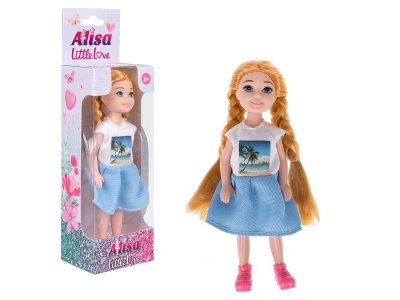 Кукла 1Toy Alisa Little Love блондинка с косичками, 14,4 см 1-00439634_1