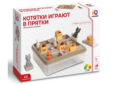 Игра настольная 1Toy IQ Тренинг логическая Котятки играют в прятки 1-00439642_1