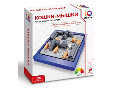 Игра настольная 1Toy IQ Тренинг логическая Кошки-Мышки 1-00439643_1