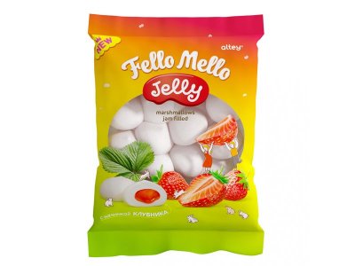 Маршмеллоу Fello mello Jelly с начинкой со вкуом клубника, 55 г 1-00440037_1