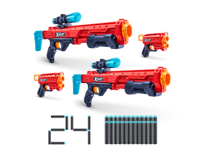 Набор игровой Zuru X-Shot EXCEL Комбо (бластеры 2х Хоукай, 2х Микро v2.0, 24 снаряда) 1-00440707_10