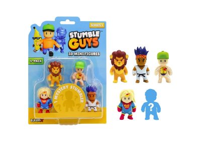 Набор фигурок Stumble Guys 3D Стамблеры 5 шт., 5 см 1-00440331_1