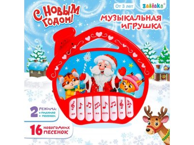 Игрушка Zabiaka Пианино С новым годом, звук 1-00384164_1