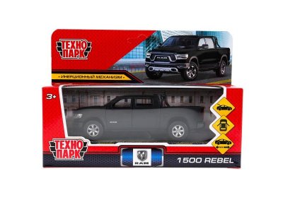 Машина Технопарк Dodge Ram 1500 Rebel, металл, инерц., 13 см 1-00441665_1