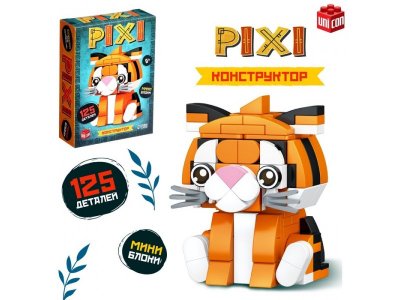 Конструктор Unicon Pixi Тигрик, 125 деталей 1-00443233_1