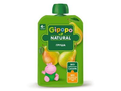 Пюре Gipopo Груша с 4 мес., 90 г 1-00443814_1