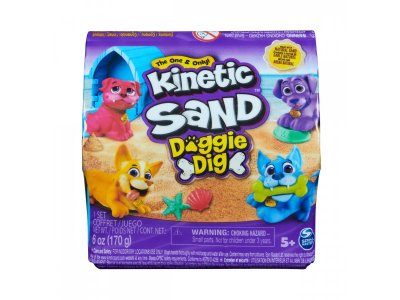 Игровой набор Кинэтик Сэнд кинетический песок 170г, сюрприз с фигуркой Kinetic Sand 1-00441196_1