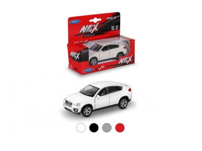 Машинка Welly BMW X6 с пружинным механизмом, 1:38 1-00444244_1