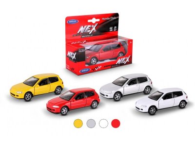 Машинка Welly Honda Civic EG6 с пружинным механизмом, 1:38 1-00444245_1