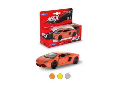 Машинка Welly Lamborghini Aventador Coupe с пружинным механизмом, 1:38 1-00444248_1