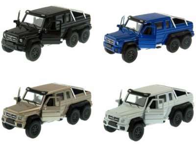 Машинка Welly Mercedeces-Benz G63 AMG 6X6 с пружинным механизмом, 1:38 1-00444249_2