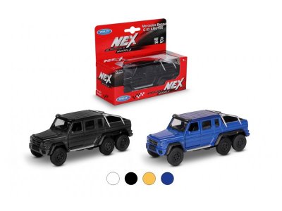 Машинка Welly Mercedeces-Benz G63 AMG 6X6 с пружинным механизмом, 1:38 1-00444249_1