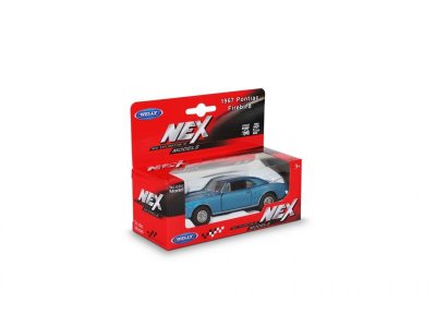 Машинка Welly Pontiac Firebird 1967 с пружинным механизмом, 1:38 1-00444251_4