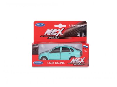 Машинка Welly LADA Kalina с пружинным механизмом, 1:38 1-00444260_1