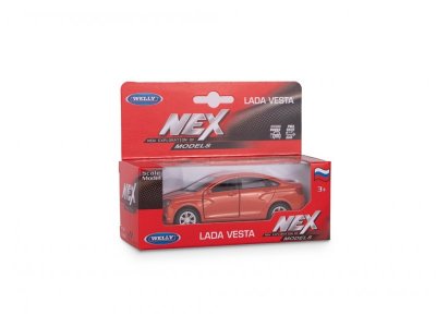 Машинка Welly LADA Vesta с пружинным механизмом, 1:38 1-00444261_2