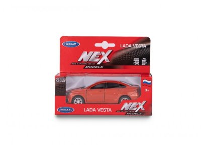 Машинка Welly LADA Vesta с пружинным механизмом, 1:38 1-00444261_1