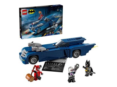 Конструктор Lego DC Batman Бэтмен на Бэтмобиле против Харли Квинн и Мистера Фриза, 435 дет. 1-00444633_1