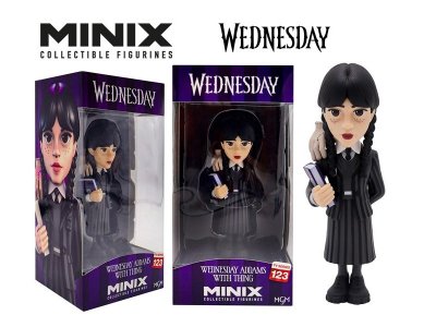 Фигурка Minix Wednesday Уэнсдей Уэнсдей Аддамс и Вещь, 12 см 1-00441725_1