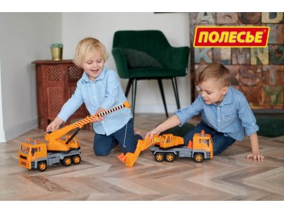 Игрушка Полесье Алмаз Автомобиль-экскаватор, инерционный 1-00443285_10