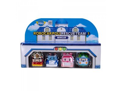 Набор игровой Robocar Poli из 4 машинок мини 1-00444624_1