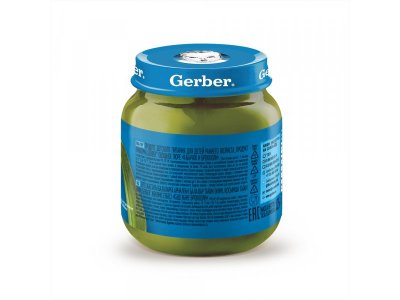 Пюре Gerber Кабачок Брокколи для первого прикорма с 5 мес., 125 г 1-00446043_3