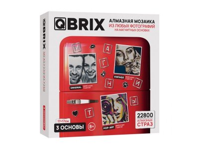 Алмазная мозаика Qbrix на магнитах по фото, 17*17 1-00446208_1