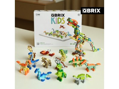 Конструктор Qbrix kids Мир динозавров 12 в 1 1-00446211_5